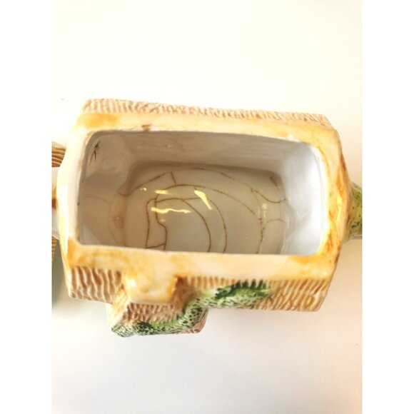 Vintage Cottage Tea Pot Ceramic - Picture 7 of 10